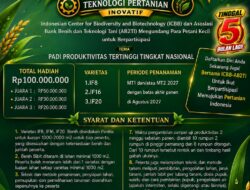 Hadiah Total Rp100 Juta Menanti Petani Padi Terbaik di ICBB-AB2TI Award VII 2027